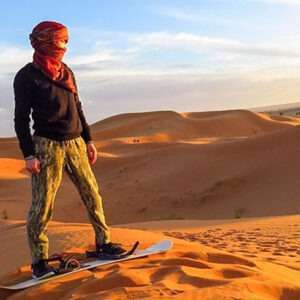 Sandboarding in Agadir